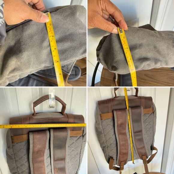 Rugged canvas hipster adventure backpack - Picture 10 of 16